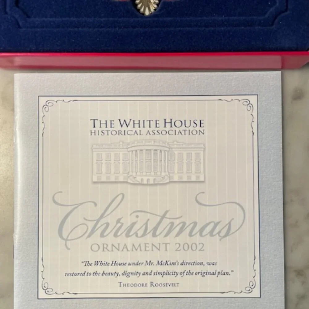 2002 White House Christmas Ornament The East Room in 1902 IOB
